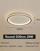 Lampada da soffitto a LED con telecomando Lampada da camera da letto moderna semplice ultrasottile Lustre Decorazioni per la casa Sala da pranzo Soggiorno Cucina Corridoio