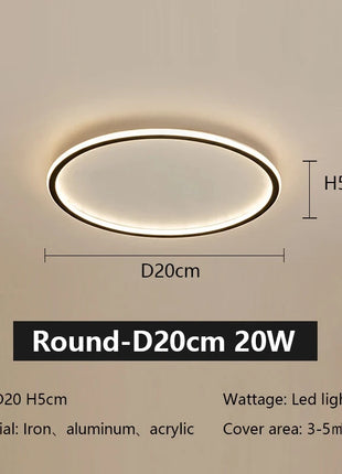 Lampada da soffitto a LED con telecomando Lampada da camera da letto moderna semplice ultrasottile Lustre Decorazioni per la casa Sala da pranzo Soggiorno Cucina Corridoio
