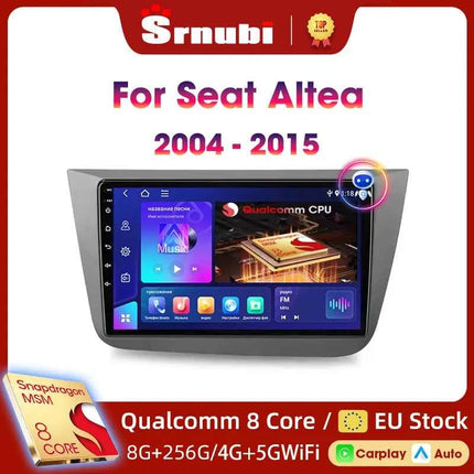 Srnubi IPS Screen Android All In One Car Radio for Seat Altea XL Toledo 3 2004 - 2015 Carplay GPS Stereo DVD Multimedia Player