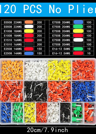 VE Tubular Crimp Terminal, multiple crimp terminal plier combination set, electrical equipment connector, crimping pliers