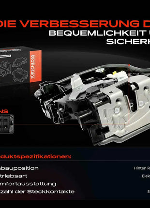 Serratura Porta Posteriore Destra Frankberg 1x per BMW F45 F46 F90 G30 G11 G12 F48 F39 F97 G01 G08 F15 F85 F16 MINI F55 F54 51229464886