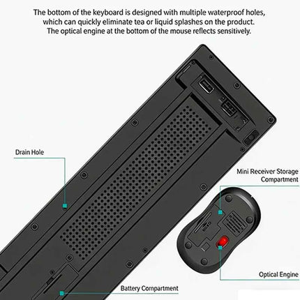 2.4GHz Wireless Keyboard Mouse Set Gaming Keyboard  Mouse Kit Tablet keyboard for Android TV Box Laptop PC Office Accessories