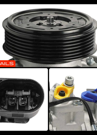 Frankberg 1x Air Conditioning Compressor for Audi A4 A6 8E 8H 4F B6 B7 C6 Seat Exeo 3 R2 3 R5 2000-2017 4F0260805S 4F0260805J 8E0260805BL