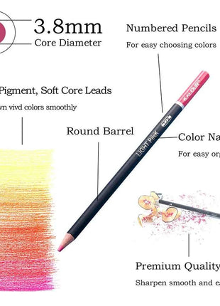 180 Colors Oily Color Pencil Set Iron Gift Box Painting Coloring Pencil Art Creation Set Drawing Pencil School Art Set Gift