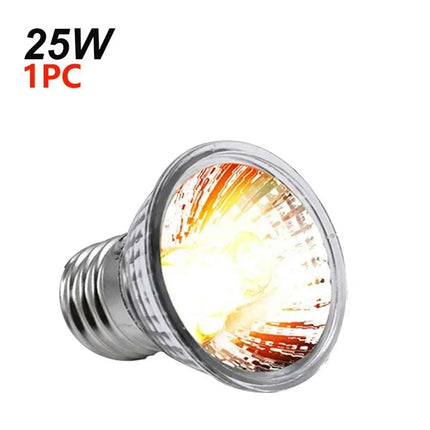 1-20PCS 25/50/75W UVA+UVB Reptile Lamp Bulb Turtle Basking Heating Light UV Light Bulbs Full Spectrum Sunlamp for Amphibians
