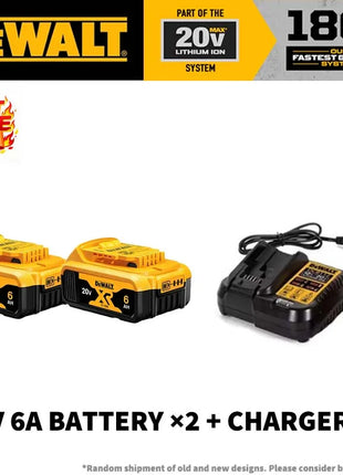 Batteria Originale Dewalt 20V MAX 5Ah 6Ah 18650 ‌ Batteria agli Ioni di Litio XR per Utensili Elettrici, 120W Alta Potenza, Ricaricabile, Batteria di Ricambio