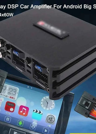 Car Power Amplifier 4*60W  Car DSP Audio Speaker Amplifier Lossless Audio Processor For Android Large Screen Dedicated 1pcs