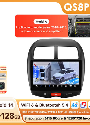 Hizpo 10.1" Car Radio Intelligent Systems For Mitsubishi ASX 1 2010 - 2018 Multimedia CarPlay Android Auto GPS No 2 din 2din DVD