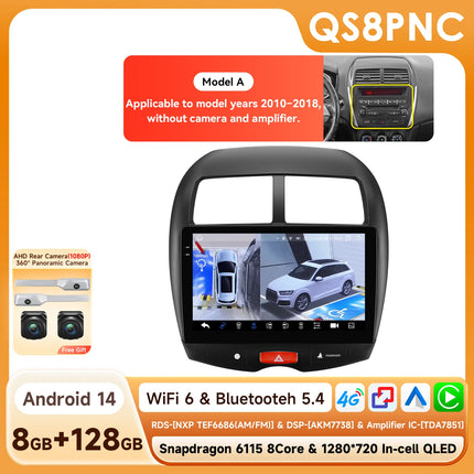 Hizpo 10.1" Car Radio Intelligent Systems For Mitsubishi ASX 1 2010 - 2018 Multimedia CarPlay Android Auto GPS No 2 din 2din DVD