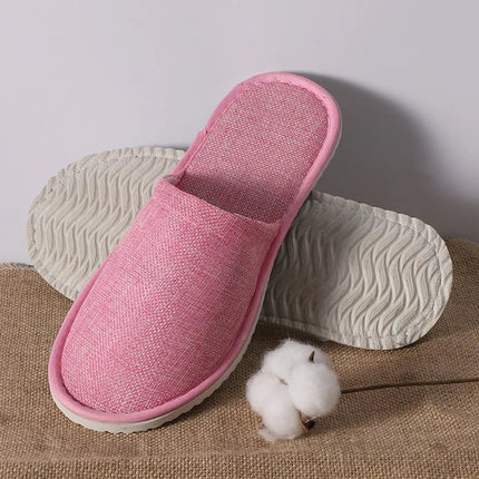 5 paia/lotto uomo donna usa e getta hotel pantofole per gli ospiti scivoli in cotone casa viaggio SPA pantofola ospitalità economici indoor slip-on