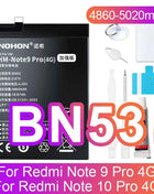 NOHON Battery for Xiaomi Redmi Note 13 12 11 10 Pro 9 8 7 6 5 4 11S 10S 9S Batteries BN5P BN53 BN46 BN45 BN5D BP47 BP4K BM5T