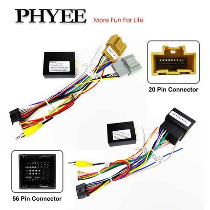 Decodificatore bus CAN con cablaggio 56 pin 20 pin, ritenzione SWC, adattatore Android P&P 16 pin, per Opel Grandland X Combo Crossland X (17-24)