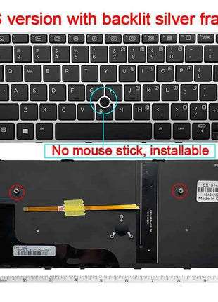 NEW US/SP/RU/JP Laptop replacement keyboard for HP EliteBook 828 G3/828 G4/725 G3/725 G4/820 G3/820 G4 backlight