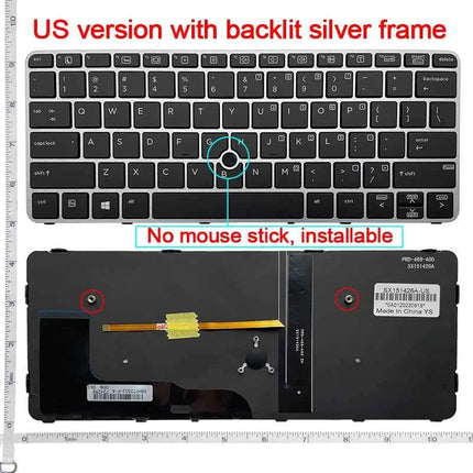 NEW US/SP/RU/JP Laptop replacement keyboard for HP EliteBook 828 G3/828 G4/725 G3/725 G4/820 G3/820 G4 backlight