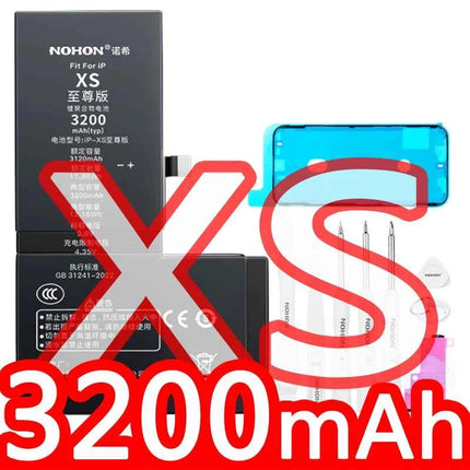 NOHON  High Capacity Phone Battery for iPhone 13 13Pro 12 Pro 11 X XR XS 12Mini 13PM 15Pro MAX 14 SE SE2 SE3 Replacement Bateria