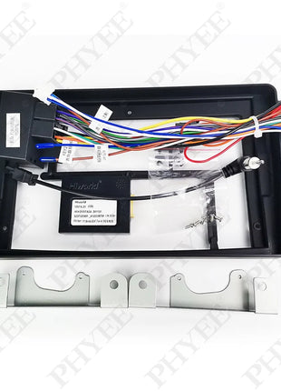 Adattatore per cablaggio radio, decodificatore bus CAN, cavo con spina a 16 pin, telaio del pannello del sistema Android da 9 pollici per Seat Ibiza dal 2008 al 2013
