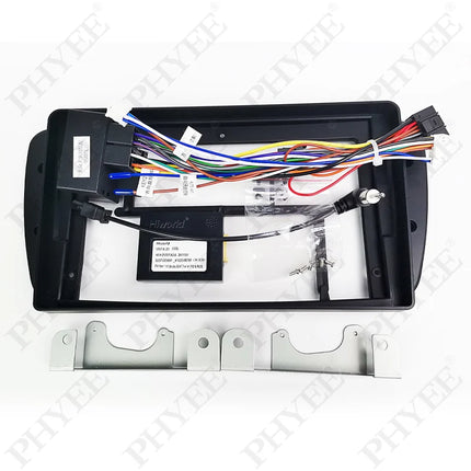 Adattatore per cablaggio radio, decodificatore bus CAN, cavo con spina a 16 pin, telaio del pannello del sistema Android da 9 pollici per Seat Ibiza dal 2008 al 2013