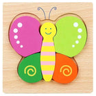 Montessori Cartoon 3D Wooden Puzzle Animal Traffic Jigsaw Toys for Kids Early Learning Educational Cognitive Game Children Gifts