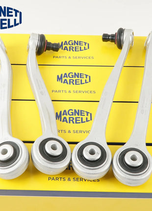 Set 4 Pezzi 8K0407505A 8K0407505M 8K0407509A Braccio di Controllo Superiore Sospensione Anteriore di Alta Qualità per Audi A4 RS4 A5 RS5 A6 A7 Q5