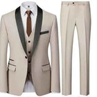 Abito Uomo 3 Pezzi Nero Slim Fit - Giacca, Pantalone e Gilet Cerimonia