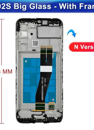OEM For Samsung Galaxy A02s A025 Display Touch Screen Digitizer Assembly Panel Phone LCD Display Screen Replacement With Frame