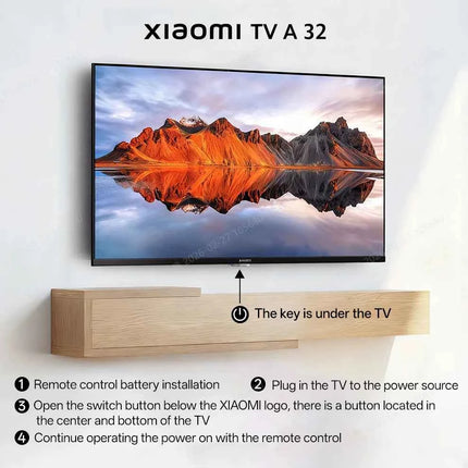 Xiaomi TV A 32, Compact Size With Colorful Screen, Dynamic Sound With Dolby Audio™, DTS-X And DTS Virtual:X, Top-end Metal Fini