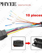 10 pezzi adattatore per cablaggio a 16 Pin connettore ISO connettore 16 P accessori elettronici per Auto cavo 12V per autoradio Android 2 Din