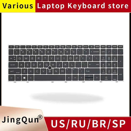 Replacement US/RU Russian Laptop Keyboard For HP ZBook fury 15.6 15 G7 G8 9Z.NHNBC.11N 9Z.NHNBC.00W LK132WW1A00 backlight