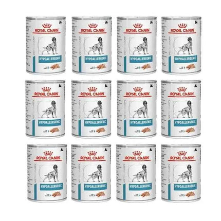 12 x 400g royal canin veterinary canine hypoallergenic mousse