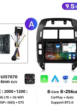 Junsun AI Voice Wireless CarPlay Android Auto Radio for Volkswagen Polo Mk4 IV 2001-2009 Car Multimedia GPS BT FM 2din autoradio