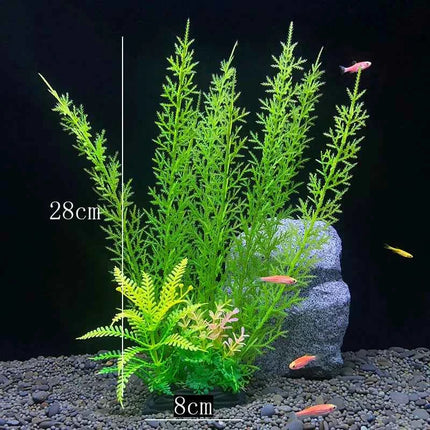 Artificial Aquarium Decor Plants Water Weeds Ornament Aquatic Fish Tank Simulation Grass Flower Decoration Accessories