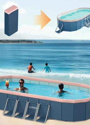 Nuova piscina pieghevole non gonfiabile per la famiglia Summer Water Party Home Outdoor Garden Backyard 1.6m 2.1m 2.6m 3m 3.6m