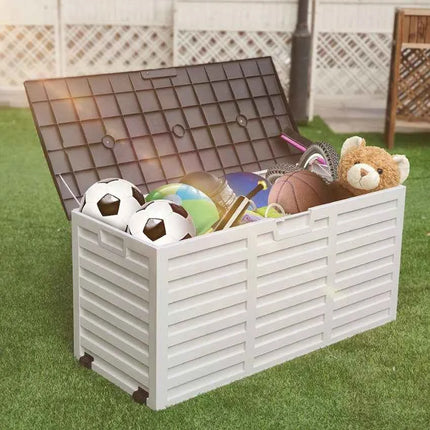Plastic Waterproof Outdoor Storage Box Multi-function Lockable Garden Storage Box