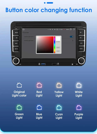 Lettore autoradio Android per VW Polo Golf 5 6 Plus PASSAT JETTA TIGUAN TOURAN SHARAN SCIROCCO CADDY Carplay Audio USB WIFI GPS