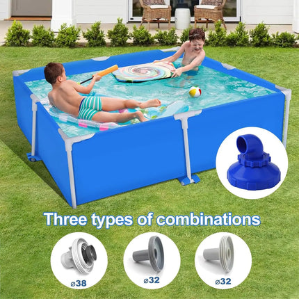 2 Pezzi Ugello di Ritorno per Piscina Girevole a 360 Gradi, Ricambio per Ugelli di Scarico Piscina Intex Bestway, Accessori
