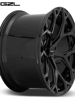 Cerchi Auto Monoblocco LSGZglossy Neri Lucidi 20 22 24 26 Pollici 5x112 5x114.3 5x120 5x130 per BMW Audi Range Rover