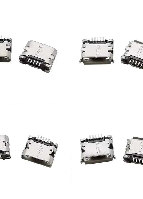 40 Pz 4 Modelli Micro USB 5Pin/Tipo C 6Pin 16Pin Femmina Martinetti Connettore SMD DIP Presa Porta di Ricarica Del Telefono Adattatore di Riparazione FAI DA TE