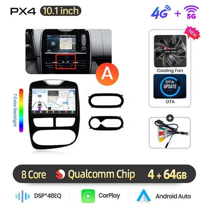 AWESAFE 10" Android Radio For Renault Clio 4 2012-2019 Wireless CarPlay GPS Navigation 4G CAN-BUS Plug and Play Autoradio DSP BT