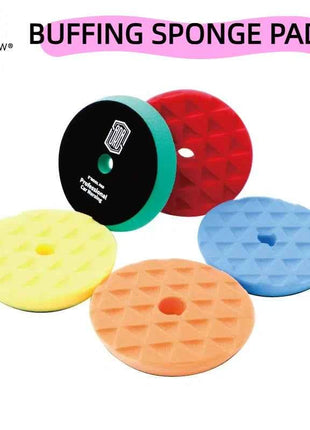Tamponi per lucidatura, tamponi per lucidatura con tampone orbitale da 5 pollici 125 mm, tampone per lucidatura in schiuma 5 grana da grossolana a fine per lucidatura e ceratura