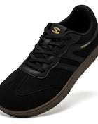 HOBIBEAR Wide Toe Shoes Mens Womens Minimalist Fabric Sneaker Lace Up Casual Walking Shoes