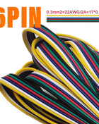 1m/5m/10m 2PIN 3PIN 5PIN 6PIN LED Wire Cable 22AWG Electric Wires Extension For WS2812B WS2811 5050 RGB RGBW LED Strip Light