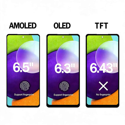 Nuovo Super AMOLED per Samsung A52s 5G Display LCD Touch Screen Digitizer per Samsung A52s 5G A528B A528B/DS A528N Schermo LCD