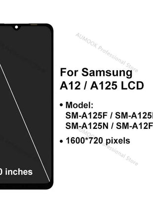 New Tested For Samsung Galaxy A12 LCD A125F SM-A125F A125 Display Touch Screen Digitizer For Samsung A12 Screen Replacement