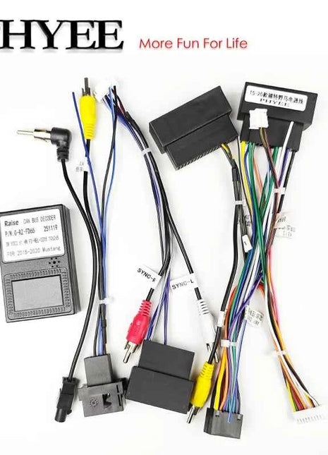 Adattatore Cablaggio con Decodificatore CAN Bus, Supporto SYNC, Adattatore Radio Android a 16 Pin (Sostituisce CD), per Ford Mustang 15 - 20