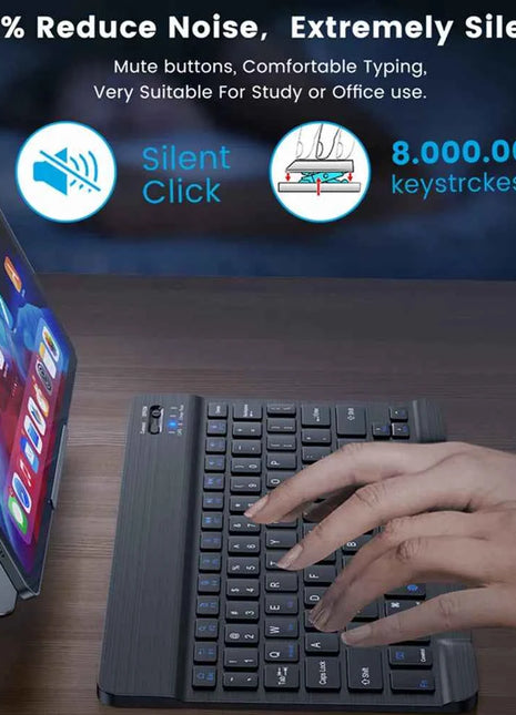 Bluetooth Wireless Keyboard Mouse For IOS Android Windows Tablet For iPad Air Mini Pro Spanish Korean Portugal Russian Keyboard