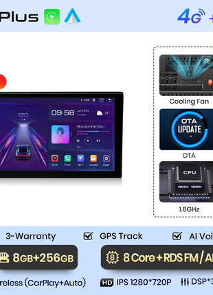Junsun 7 9 10 inch Universal CarPlay Android Auto Car Radio For VW Fiat Renault Nissan Hyundai GPS Multimedia Autoradio Stereo
