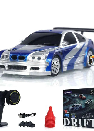 SALE 4WD RTR 1/43 RC Speed Car Four-wheel Drive Radio Control 2.4g Mini Racing Drifting Car Toys High Speed Model Gift for Boys