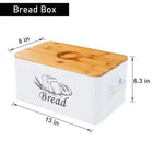 Stainless Steel Bread Box Bread Storage Bin Food Airtight Sealed Canister Coffee Flour Sugar Tea Container Kitchen Storage Box