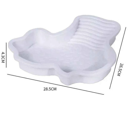 〔CC55〕Reptiles Water Dish With Anti-Slip Imitation Rock Ladders Food Water Bowl For Turtle Lizards Gecko Small Pet Supplies