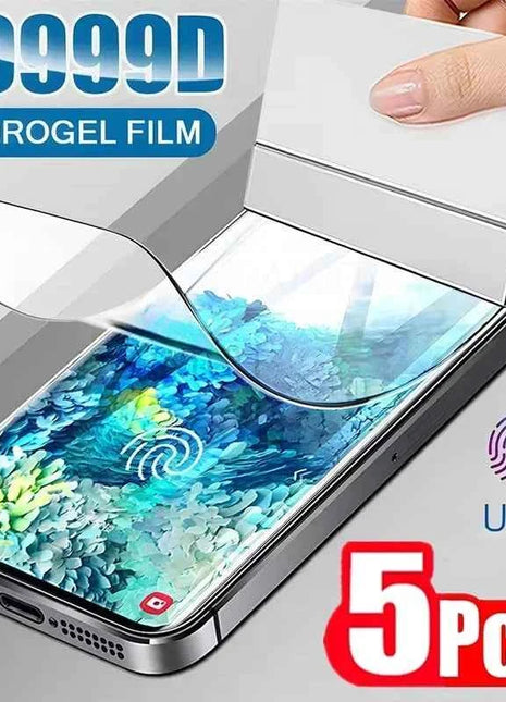 5 pezzi pellicola idrogel per Samsung Galaxy S21 S22 S20 S23 S24 Ultra S10 S9 S8 Plus FE protezione schermo per Samsung Note 20 10 9 Plus